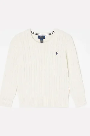 Ralph Lauren Kabelgebreide pullover met logoborduring