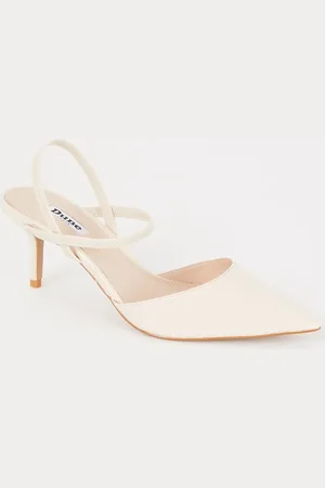 Dune Classical slingback van leer