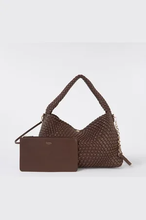 Dune Deliberate schoudertas met gevlochten details en uitneembaar etui
