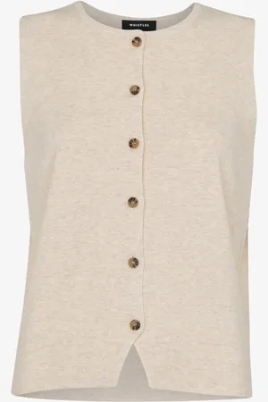 Whistles Lucy fijngebreid gilet met stretch