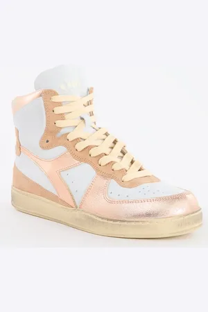 Diadora Mi Basket sneaker van leer met metallic finish