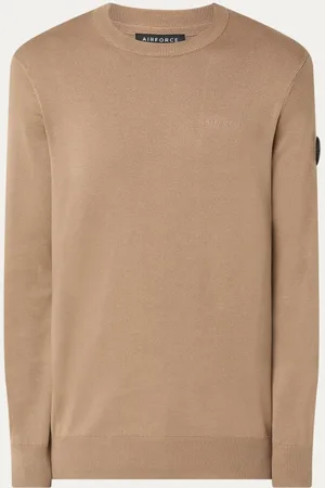 Airforce Fijngebreide pullover met logo