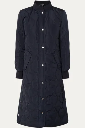 Ralph Lauren Gewatteerde jas met quilt patroon en steekzakken