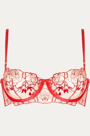 BlueBella Rosalie beugel bh van mesh met borduring