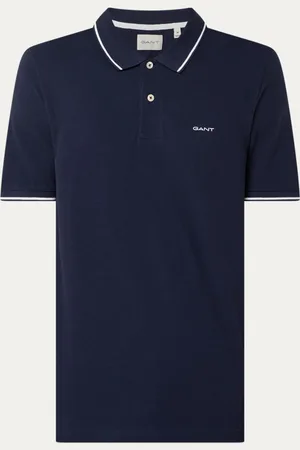 GANT Regular fit polo van piqué katoen met getipte boorden