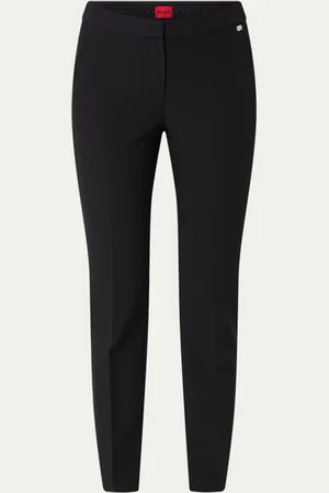 HUGO BOSS Hagonia high waist slim fit pantalon met steekzakken