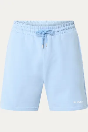 FLÂNEUR Straight fit korte broek met logo