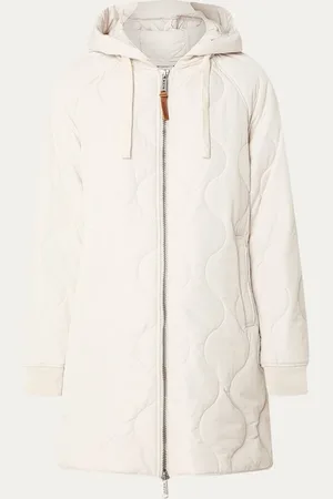 Moscow Swags quilted jas met afneembare capuchon