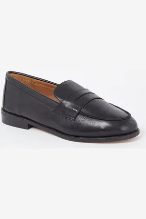 Dune Wide Fit Ginelli loafer van leer
