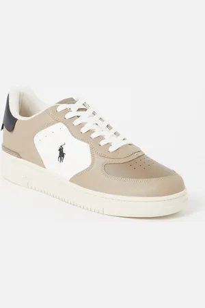 Ralph Lauren Masters Court sneaker met suède details