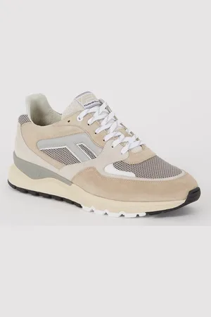 Floris van Bommel De Treener 01-04 sneaker van suède met mesh details