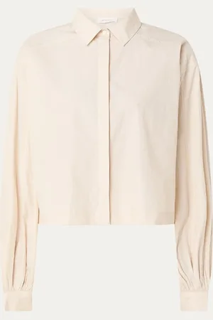 Alchemist Daisy cropped blouse met pofmouw