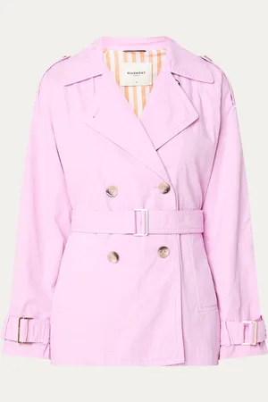 beaumont Harly trenchcoat met ceintuur en steekzakken