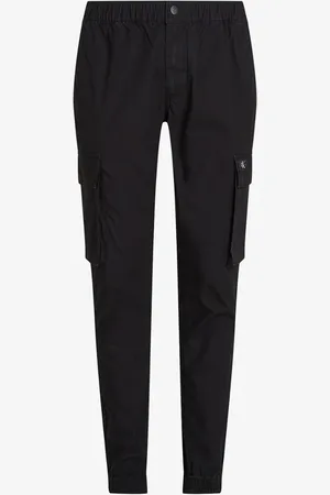 Calvin Klein Slim fit cargobroek met steekzakken