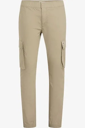 Calvin Klein Slim fit cargobroek met steekzakken