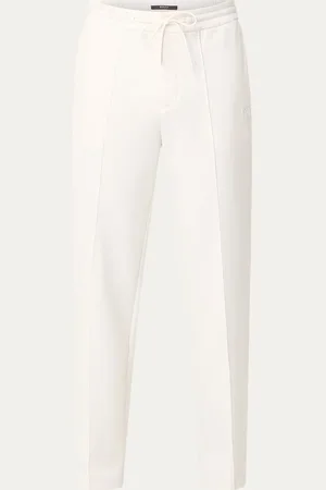 Boggi Milano Straight fit broek met trekkoord en steekzakken