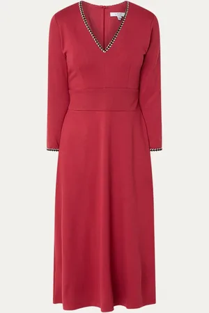 L.K. Bennett L-K-Bennett Astrid midi jurk van jersey