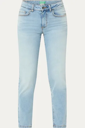 Benetton High waist skinny jeans in biologische katoenblend met steekzakken