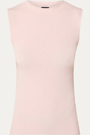 HUGO BOSS Feskies ribgebreide top met col
