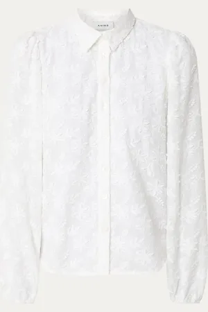 Aaiko Lien semi-transparante blouse met bloemborduring