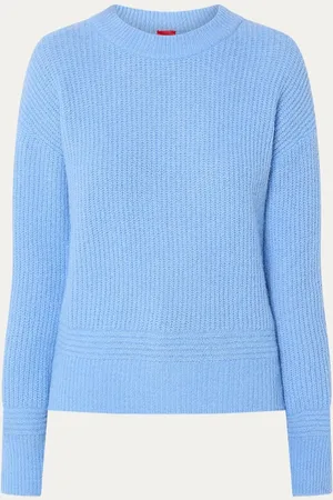 HUGO BOSS Scevanu grofgebreide trui in alpaca wolblend