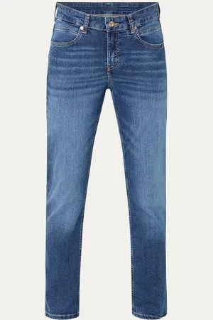 Mac Sue mid waist tapered fit cropped jeans met stretch