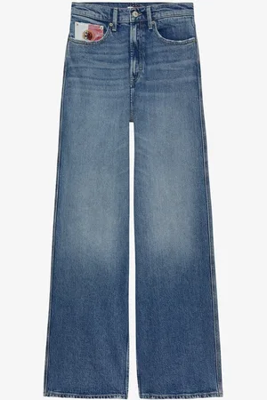 Tommy Hilfiger Claire high waist wide leg jeans met steekzakken