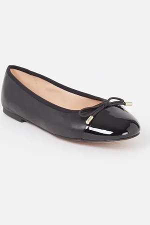 Dune Wide Fit Highest ballerina met strik detail