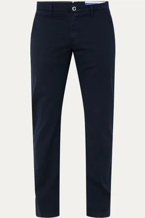Jacob Cohen Bobby slim fit chino in lyocellblend met steekzakken