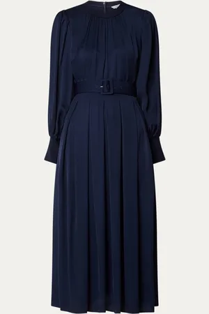 L.K. Bennett L-K-Bennett Rosanna midi jurk met ceintuur
