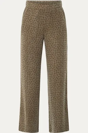 Mos Mosh MMWai high waist wide fit pantalon met paisley dessin