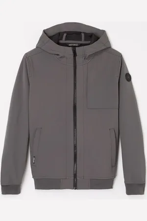 Airforce Softshell jack met ritszakken en capuchon