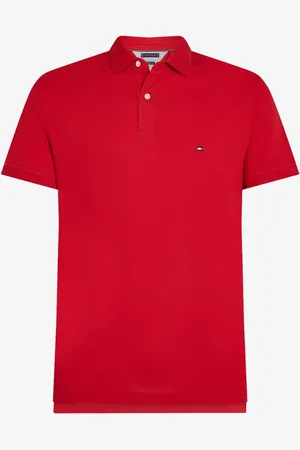 Tommy Hilfiger 1985 slim fit polo met logoborduring