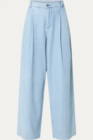 Liu Jo High waist wide leg jeans met krijtstreep