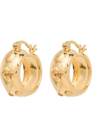 ANNA + NINA Sable Hoop oorringen verguld