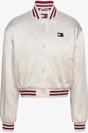 Tommy Hilfiger Cropped bomberjack met steekzakken