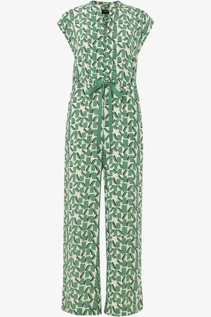Whistles Straight fit jumpsuit met grafische print