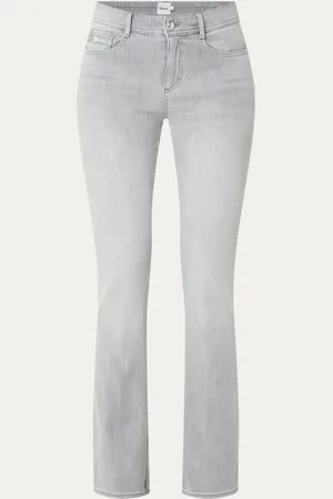 Brax Shakira high waist straight leg jeans met steekzakken