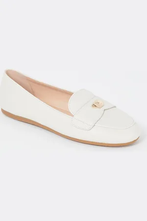Dune Gina loafer van leer met logo