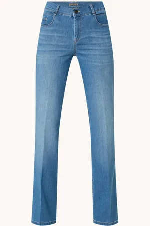 Atelier Gardeur High waist flared jeans met medium wassing