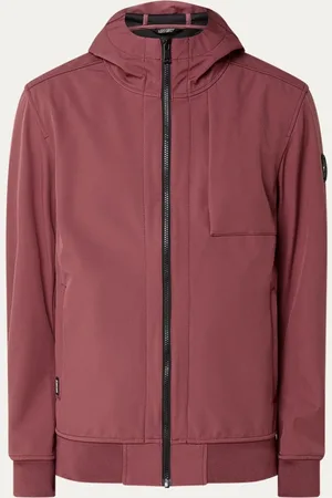 Airforce Softshell jack met logo en capuchon