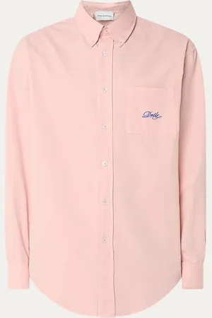 Drôle de Monsieur Regular fit overhemd met logoborduring
