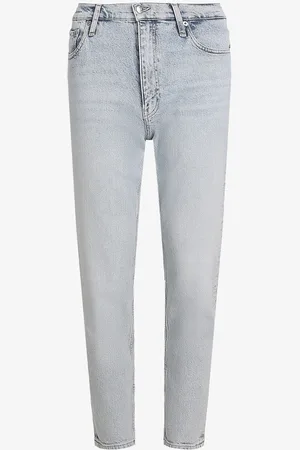Calvin Klein High waist tapered fit mom jeans met licht wassing