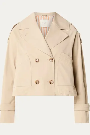 beaumont Gracy double-breasted trenchcoat met opgestikte zakken