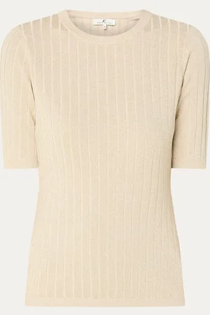 Fifth House Gracelyn ribgebreide top met lurex