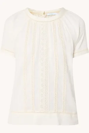 BY-BAR Agnes blouse met borduring