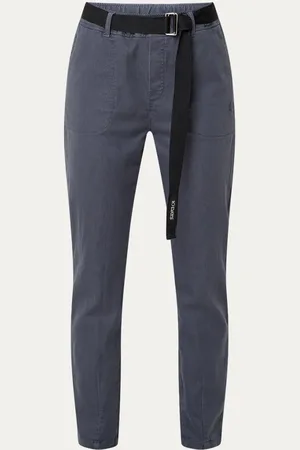 10 days High waist slim fit chino met elastische band en steekzakken
