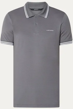 Airforce Regular fit polo met logo en getipte boorden