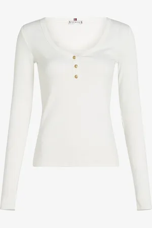 Tommy Hilfiger Longsleeve met ribstructuur