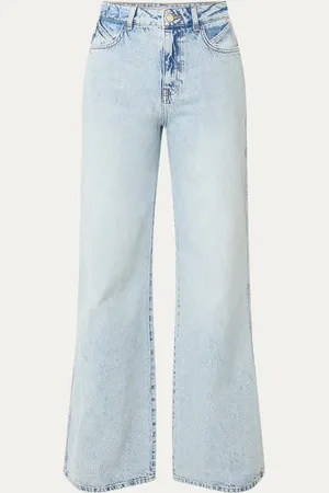 Fabienne Chapot Alex high waist wide leg jeans met lichte wassing